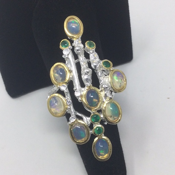 HOLD THAI ONLY ⭐️Artistic Genuine Opal Ring - Picture 3 of 8